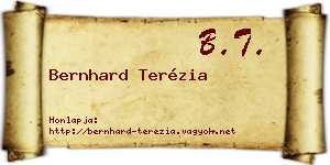Bernhard Terézia névjegykártya